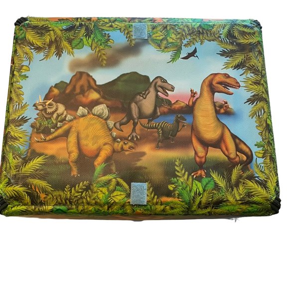 Dinosaur Case Neat-Oh Zip-Bin Travel Carrying Toy Storage Case - Picture 2 of 7